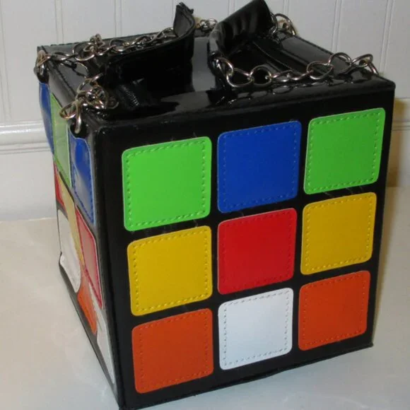 Rubik's Cube Kitch Novelty Bag Rubix NEW - Picture 5 of 5